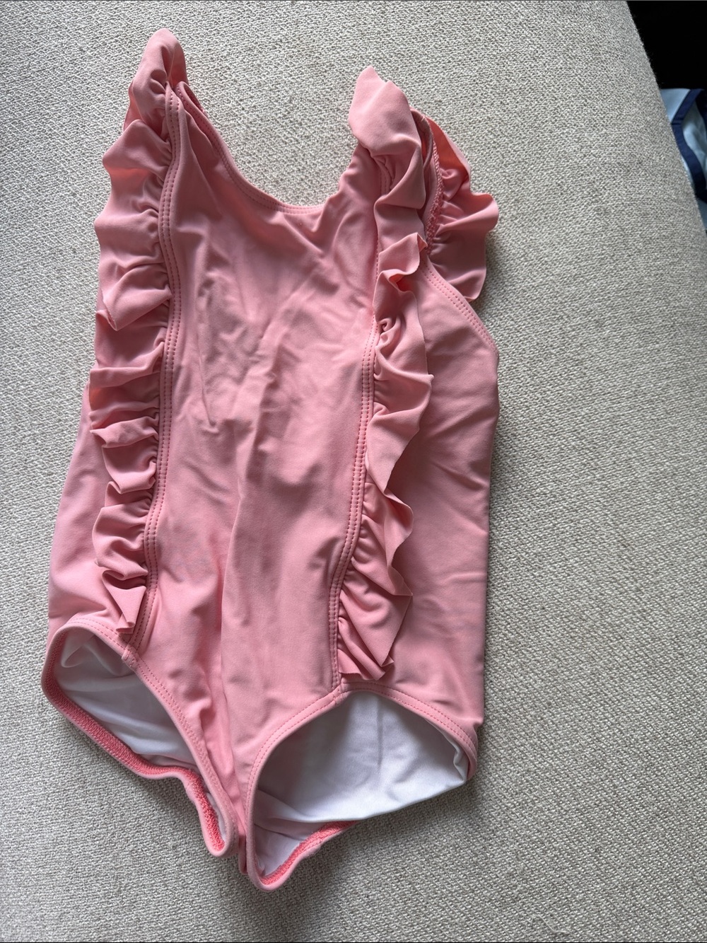 Pink Ruffle One-Piece Girls' Swimsuit